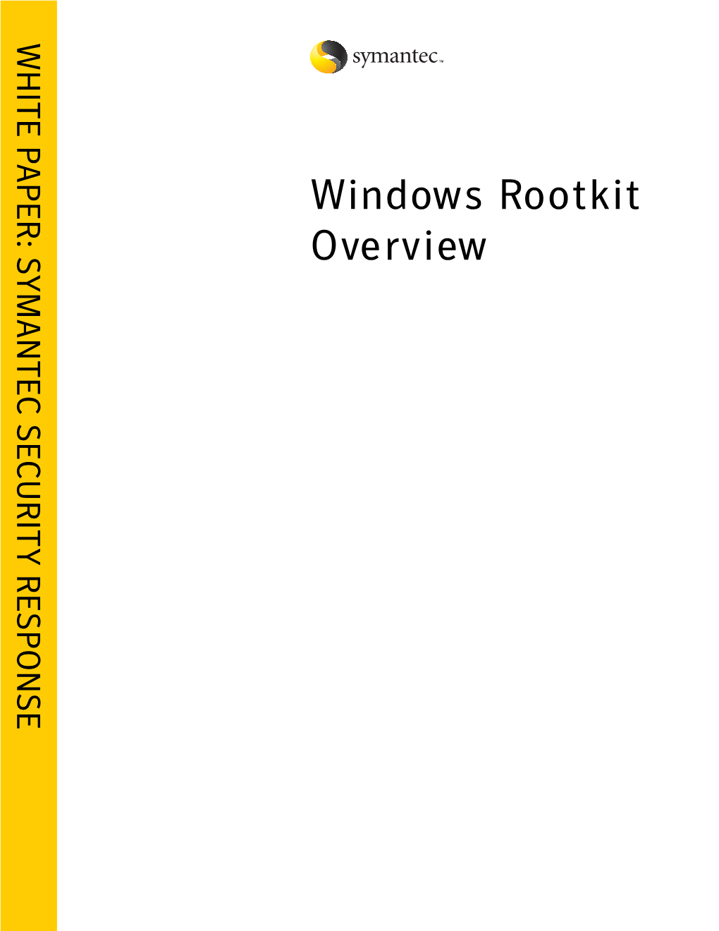 Windows Rootkit Overview
