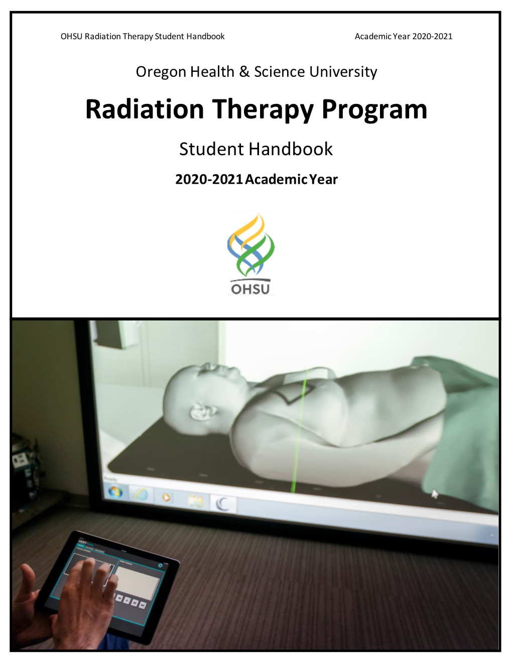 OHSU Radiation Therapy Program Student Handbook