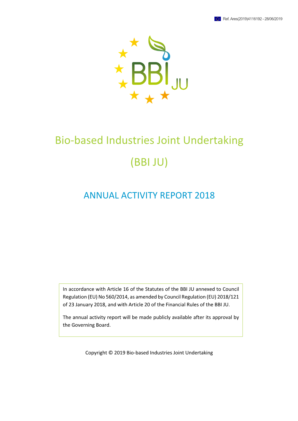 Bio-Based Industries Joint Undertaking (BBI JU)