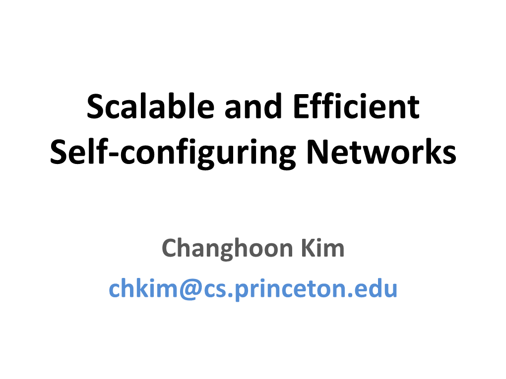 Routing Architectures for Large Self-Configuring Networks