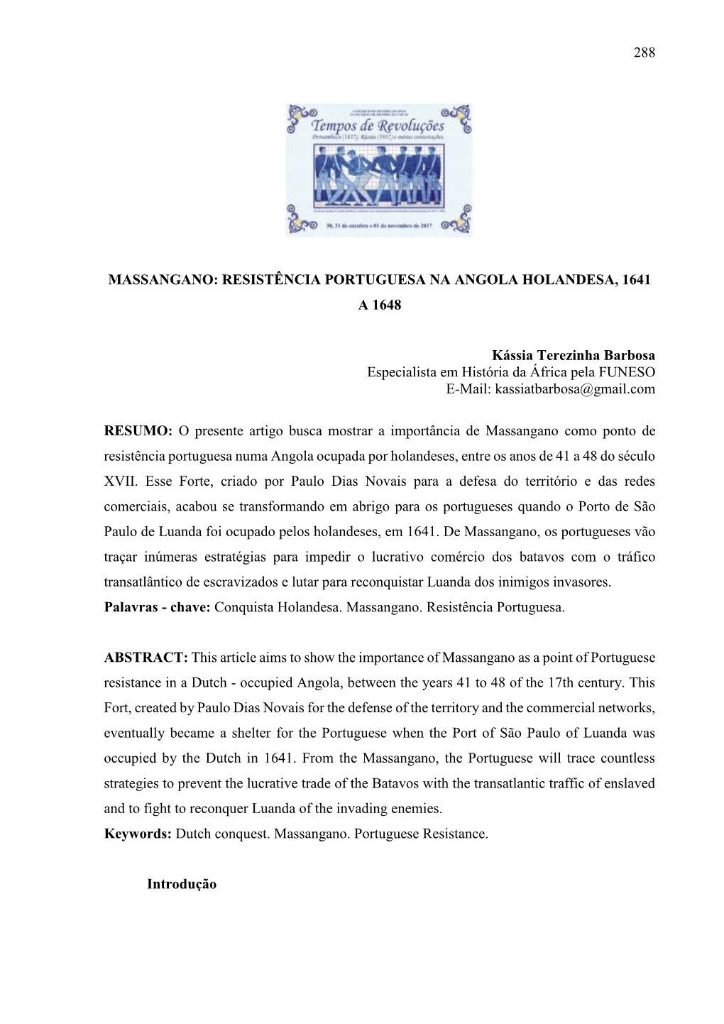 Resistência Portuguesa Na Angola Holandesa, 1641 a 1648