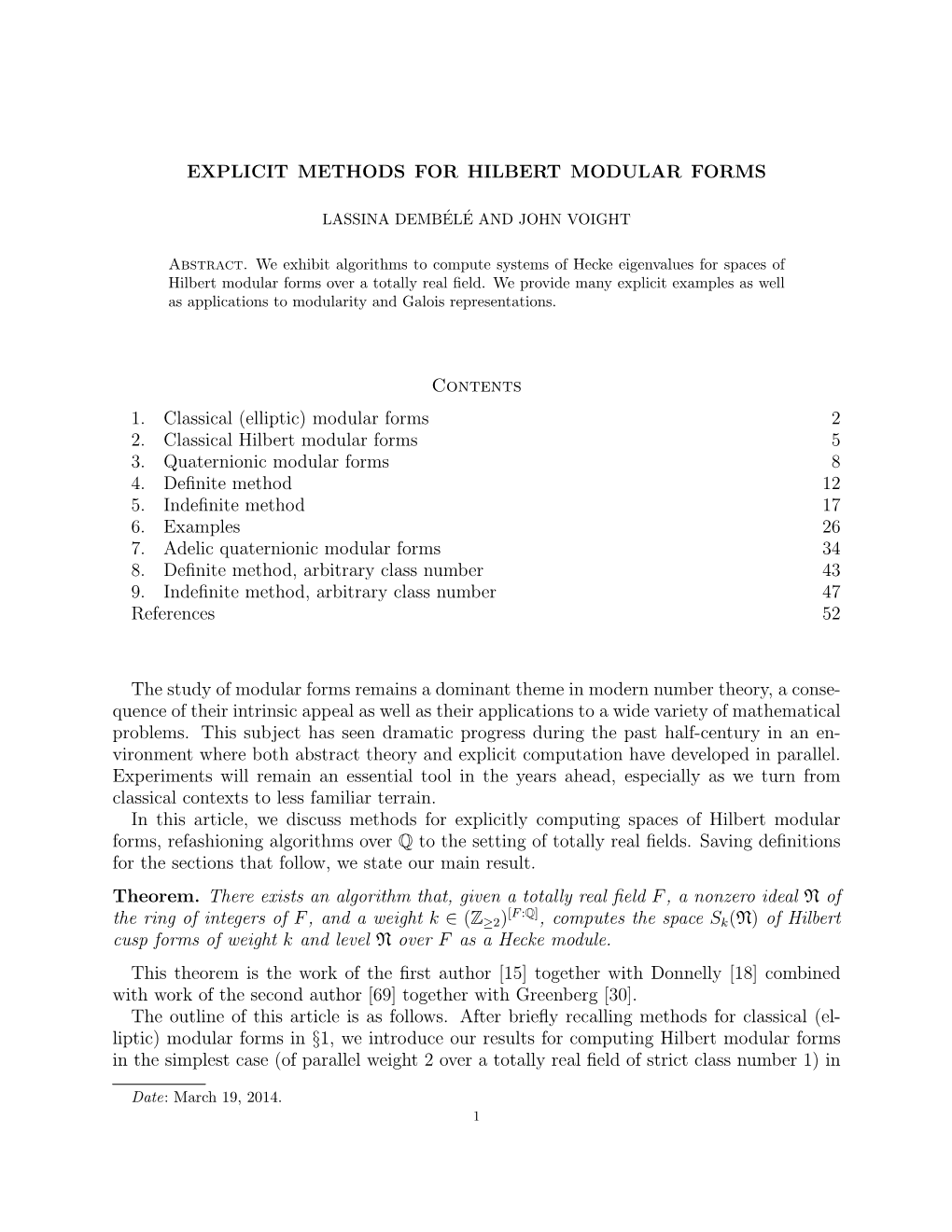 Explicit Methods for Hilbert Modular Forms