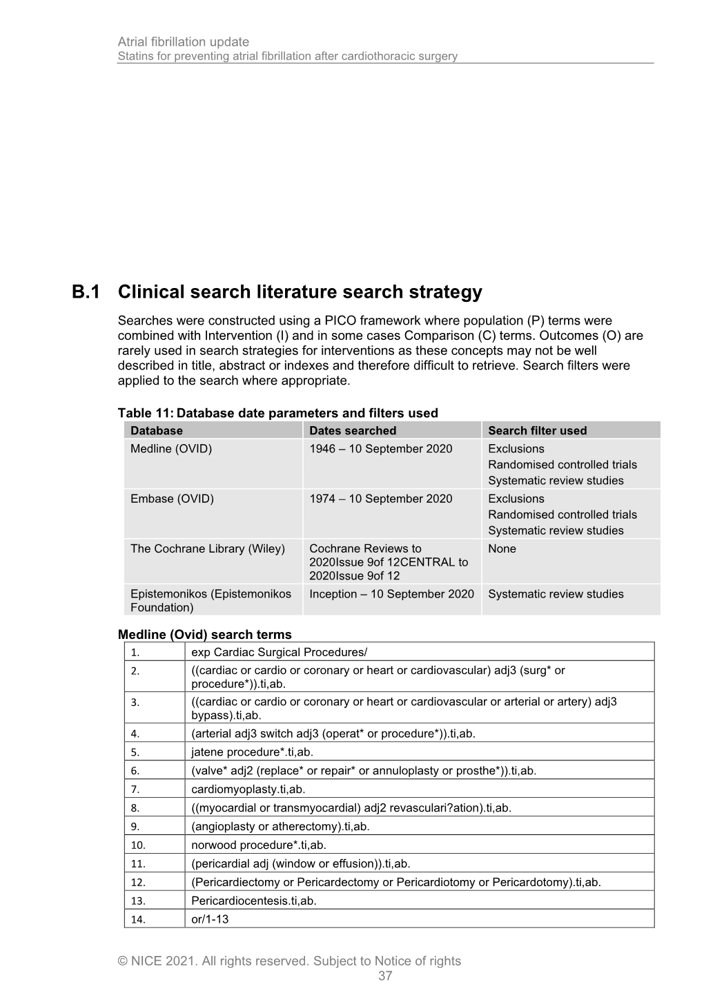 NG196 Evidence Review M