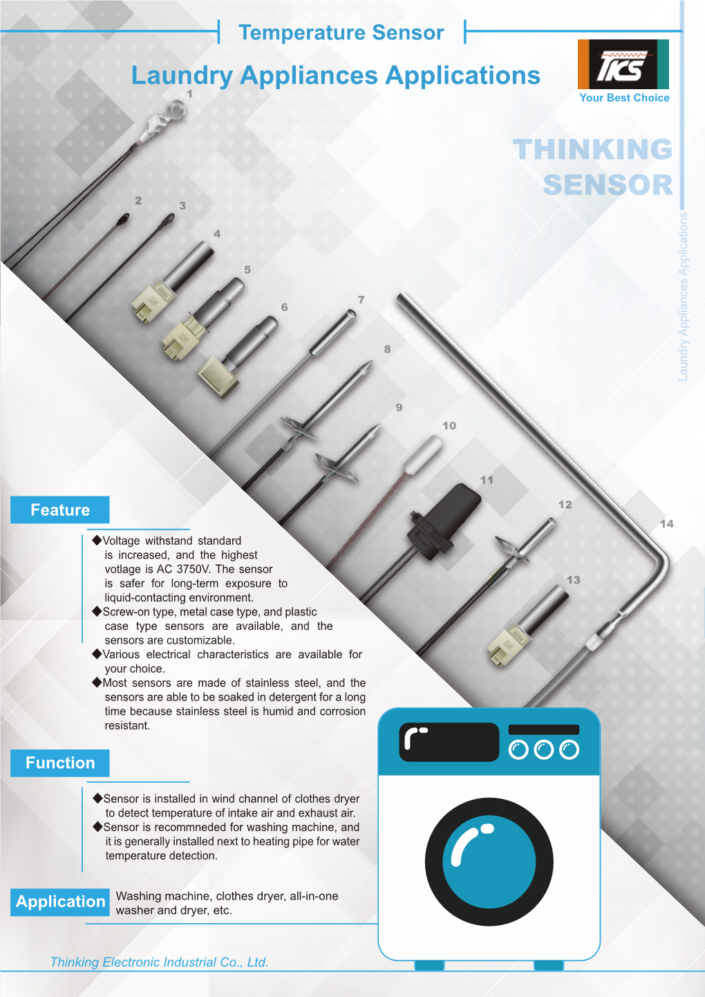 NTC Thermistor (Temperature Sensor) Catalogue