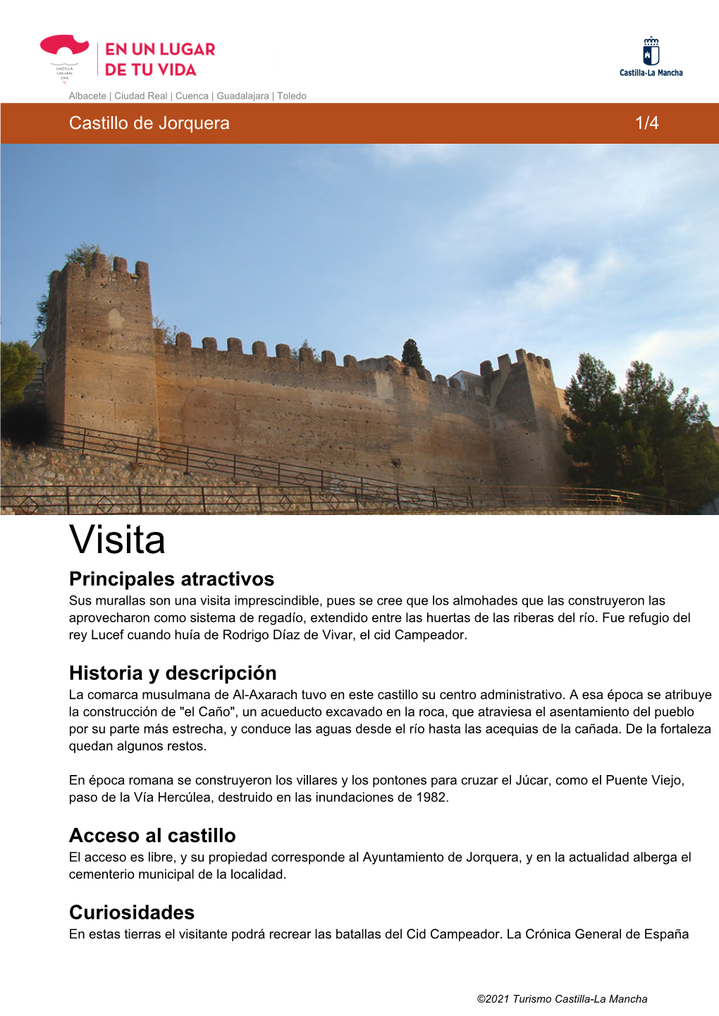 Descargar Guía De Viaje Castillo De Jorquera