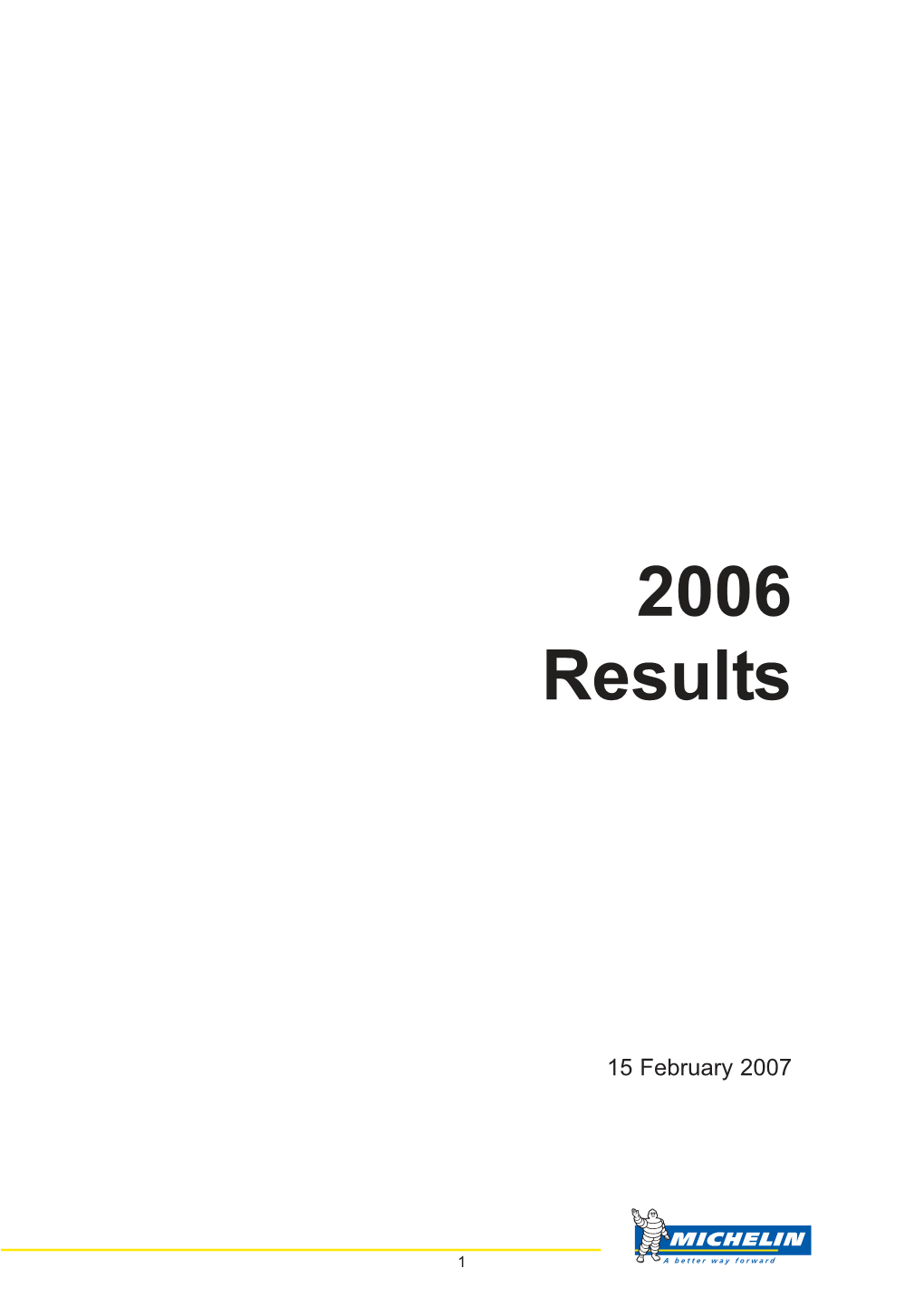 2006 Full-Year Results