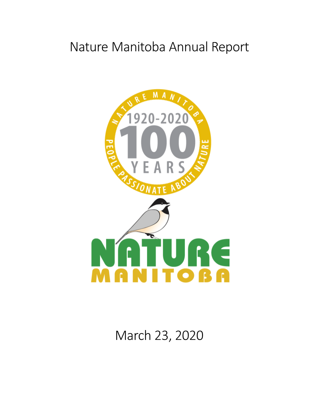 2020 Annual Report for Nature Manitoba