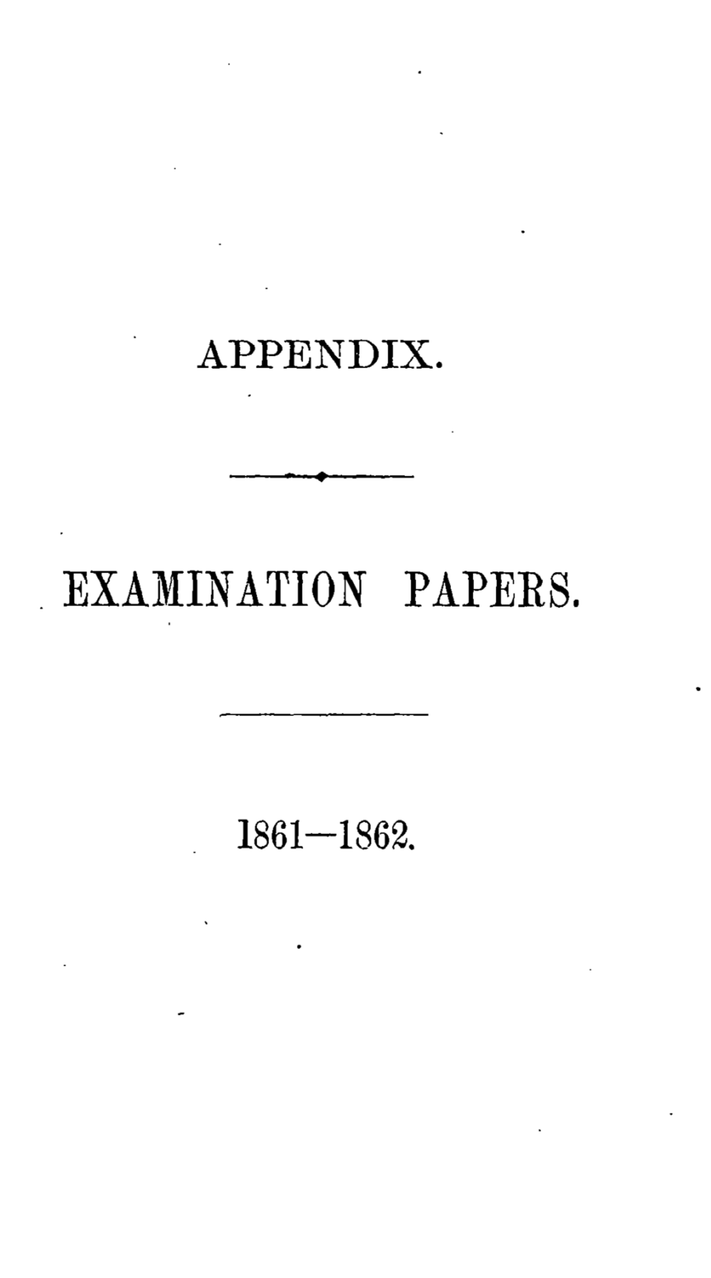 Examination Papers