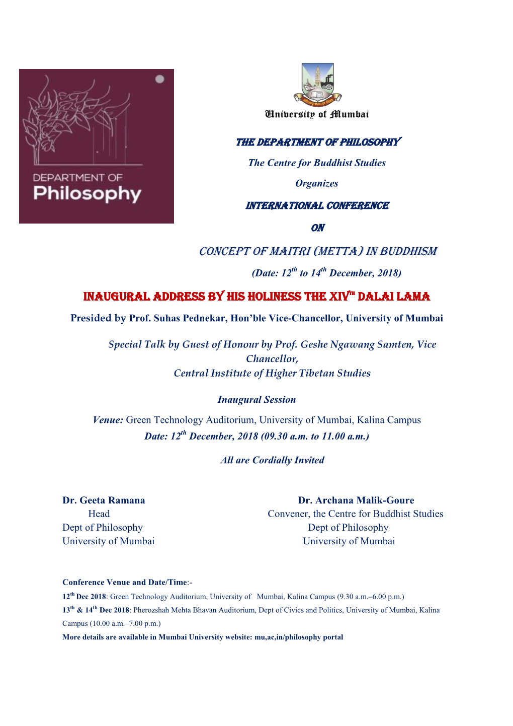 International Conference on Buddhism