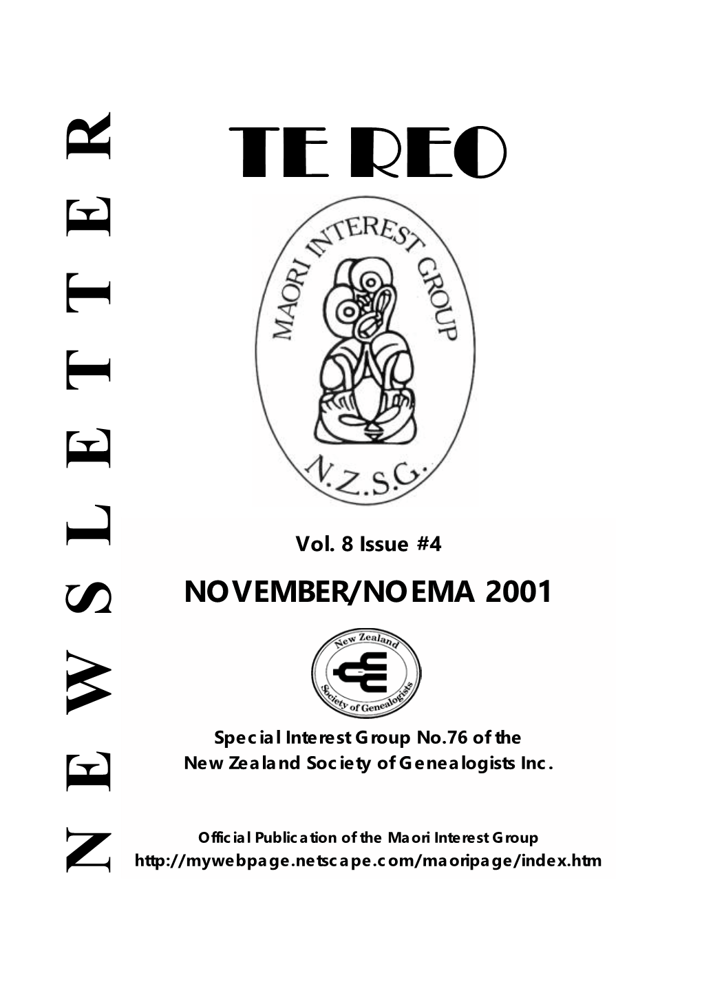 TE REO NOV 2001.Pub