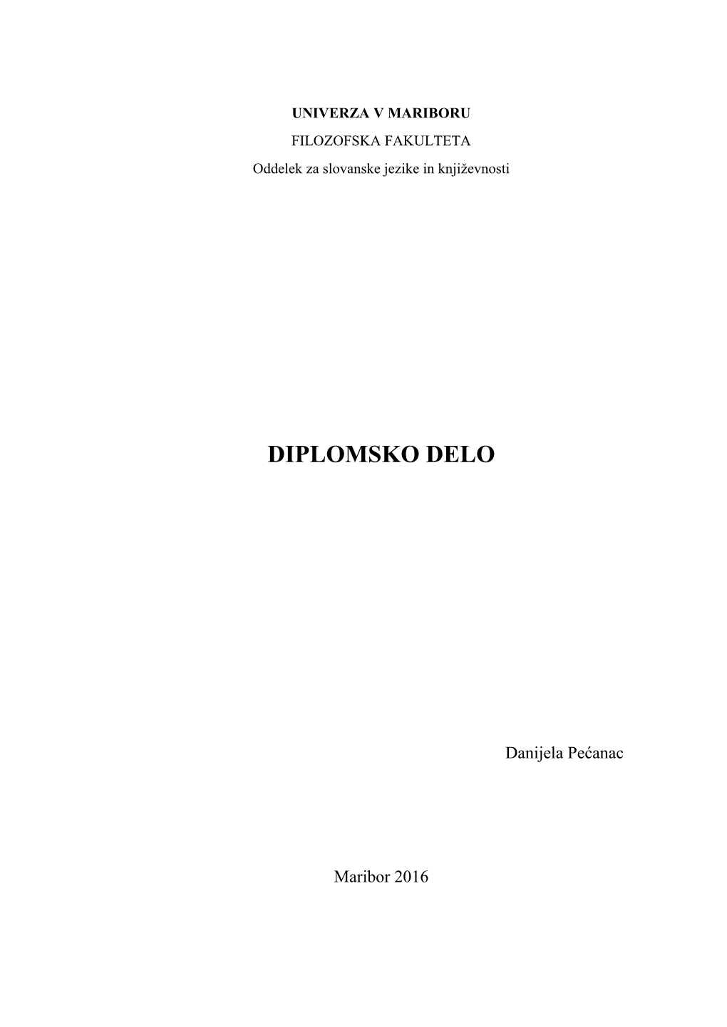 Diplomsko Delo