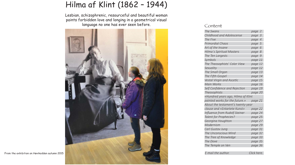 Hilma Af Klint (1862 – 1944)