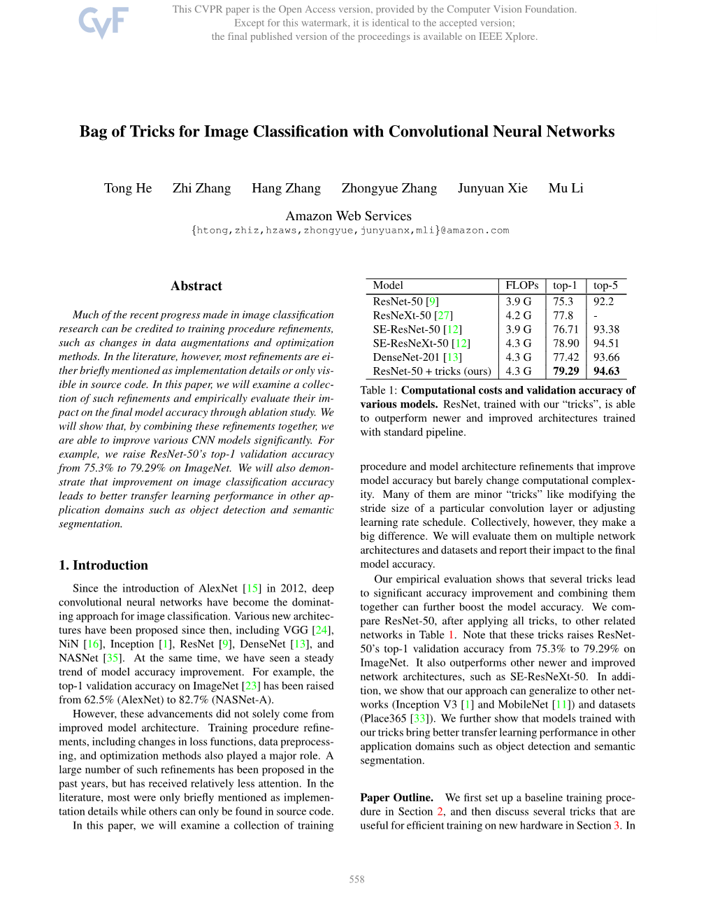 Bag of Tricks for Image Classification with Convolutional Neural Networks