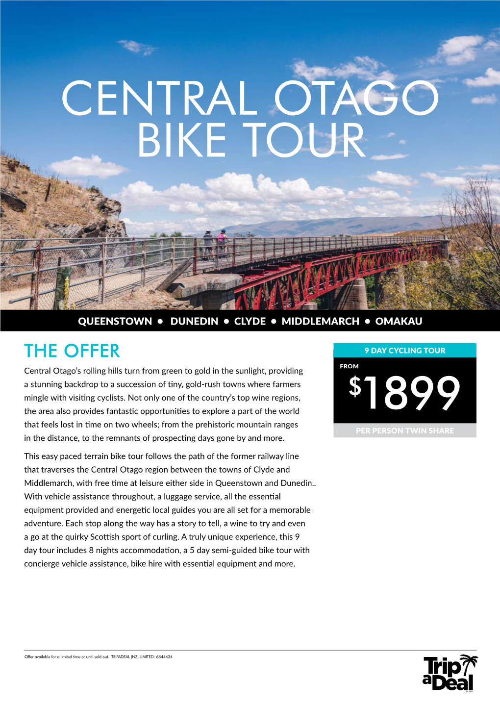 Central Otago Bike Tour