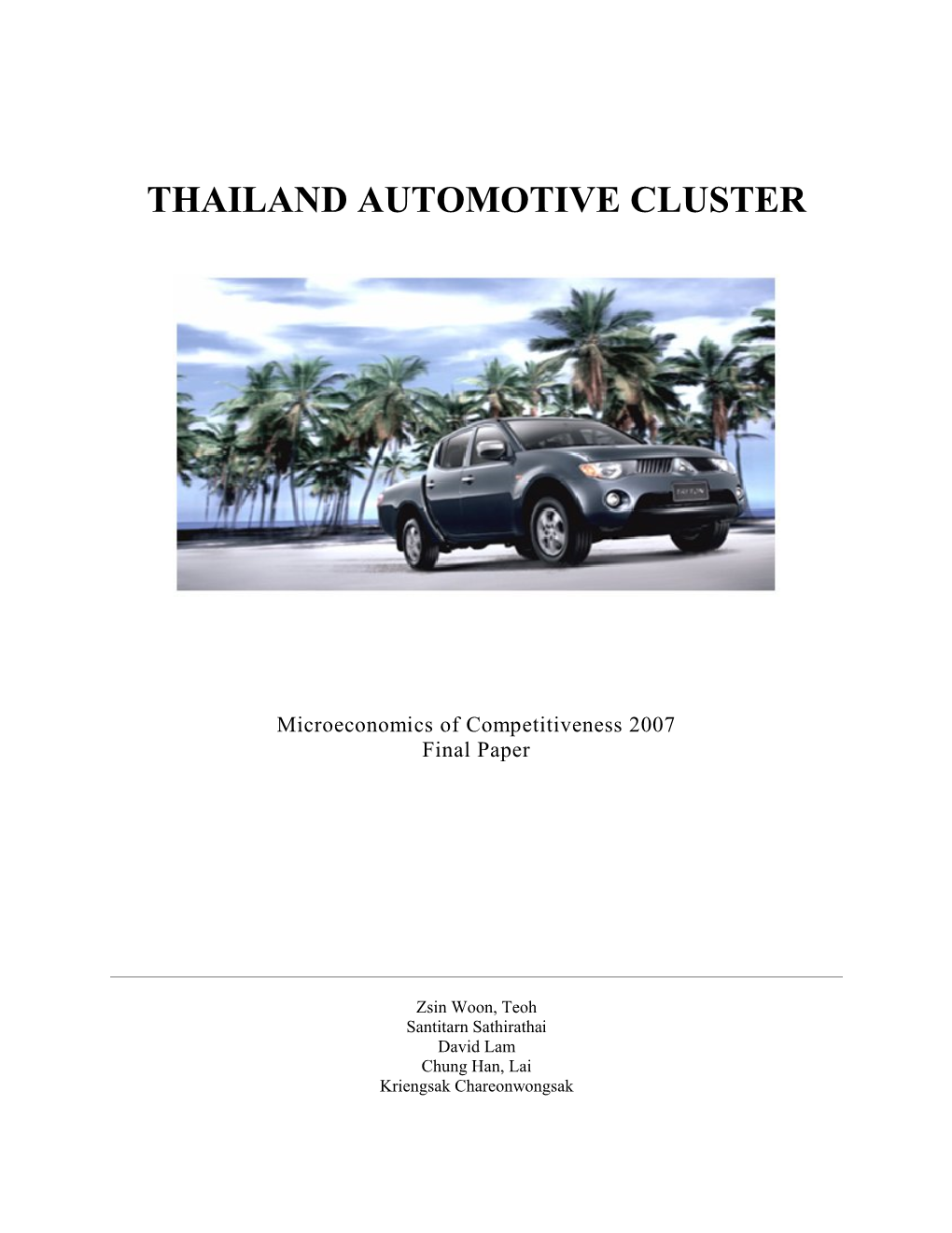 Thailand Automotive Cluster