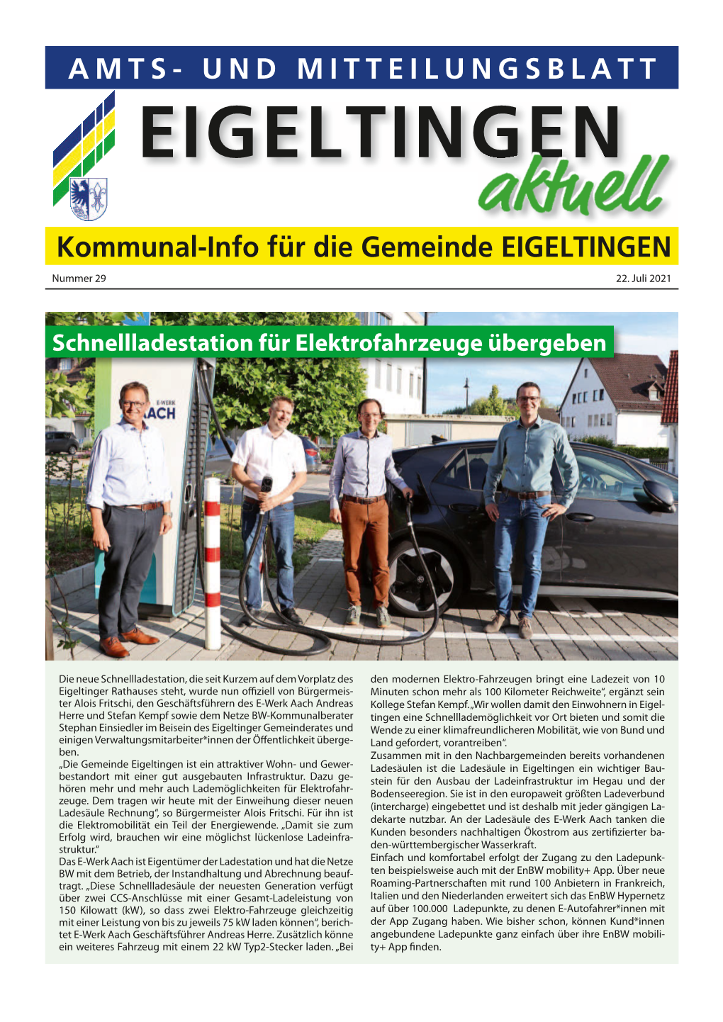 Amts- Und Mitteilungsblatt Eigeltingen