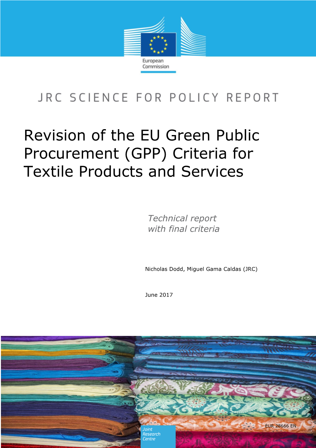 EU Green Public Procurement (GPP) Criteria for Textile Products and Services
