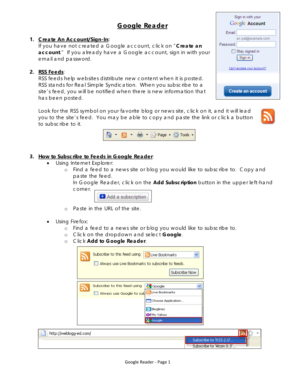 Google Reader Tutorial