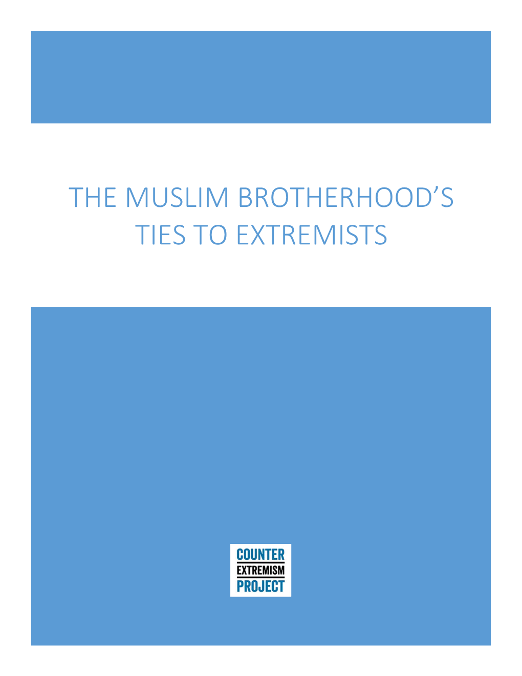 The Muslim Brotherhood's Ties to Extremists