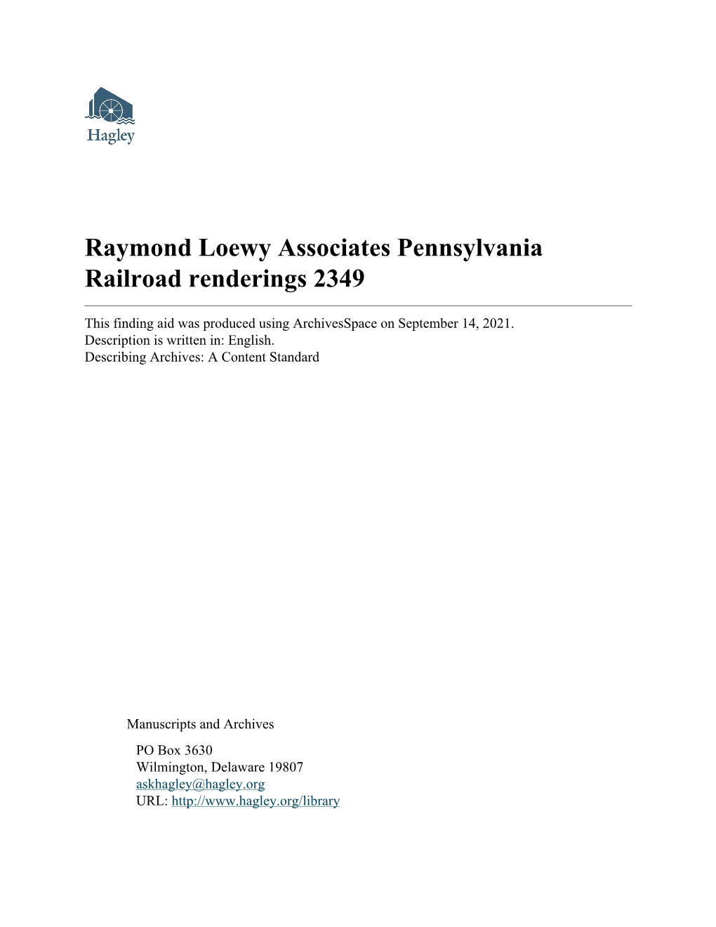 Raymond Loewy Associates Pennsylvania Railroad Renderings 2349