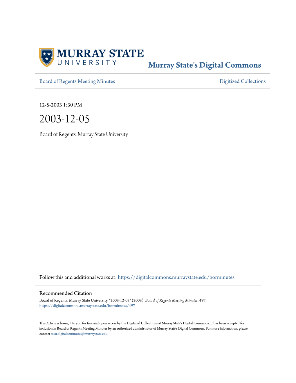 Murray State Untverstty