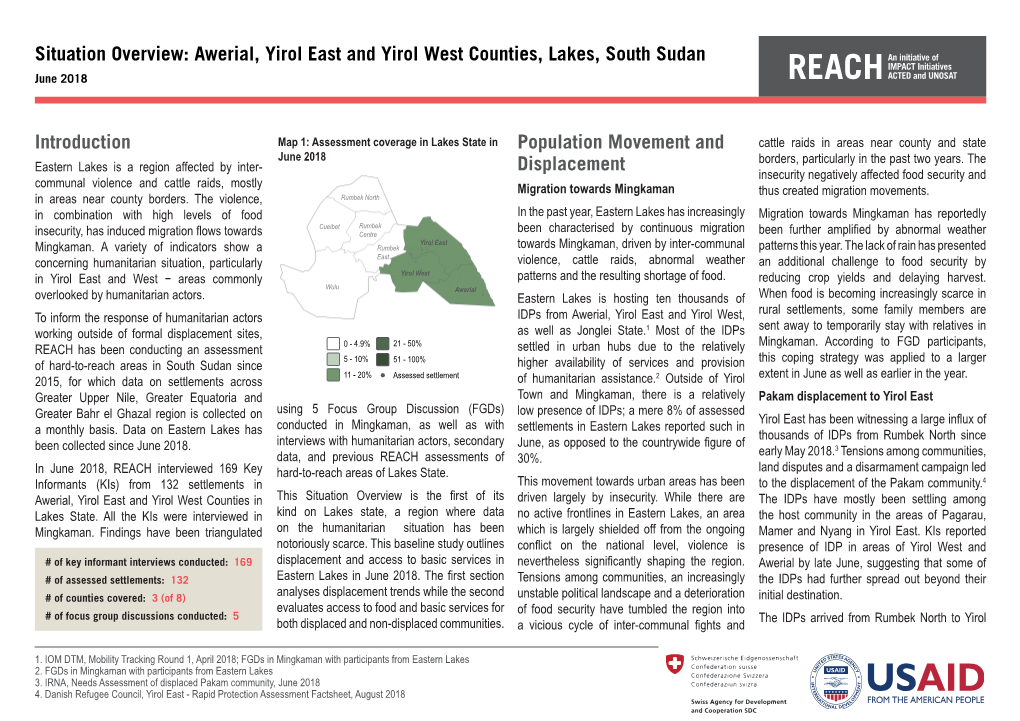 Awerial, Yirol East and Yirol West Counties, Lakes, South Sudan June 2018