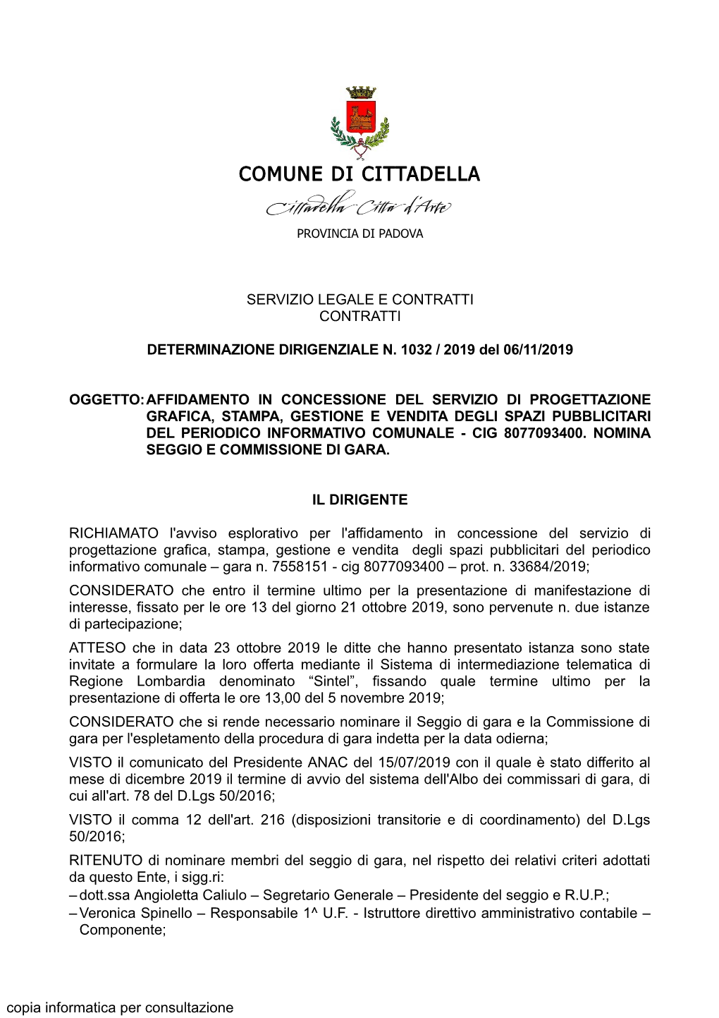 Comune Di Cittadella