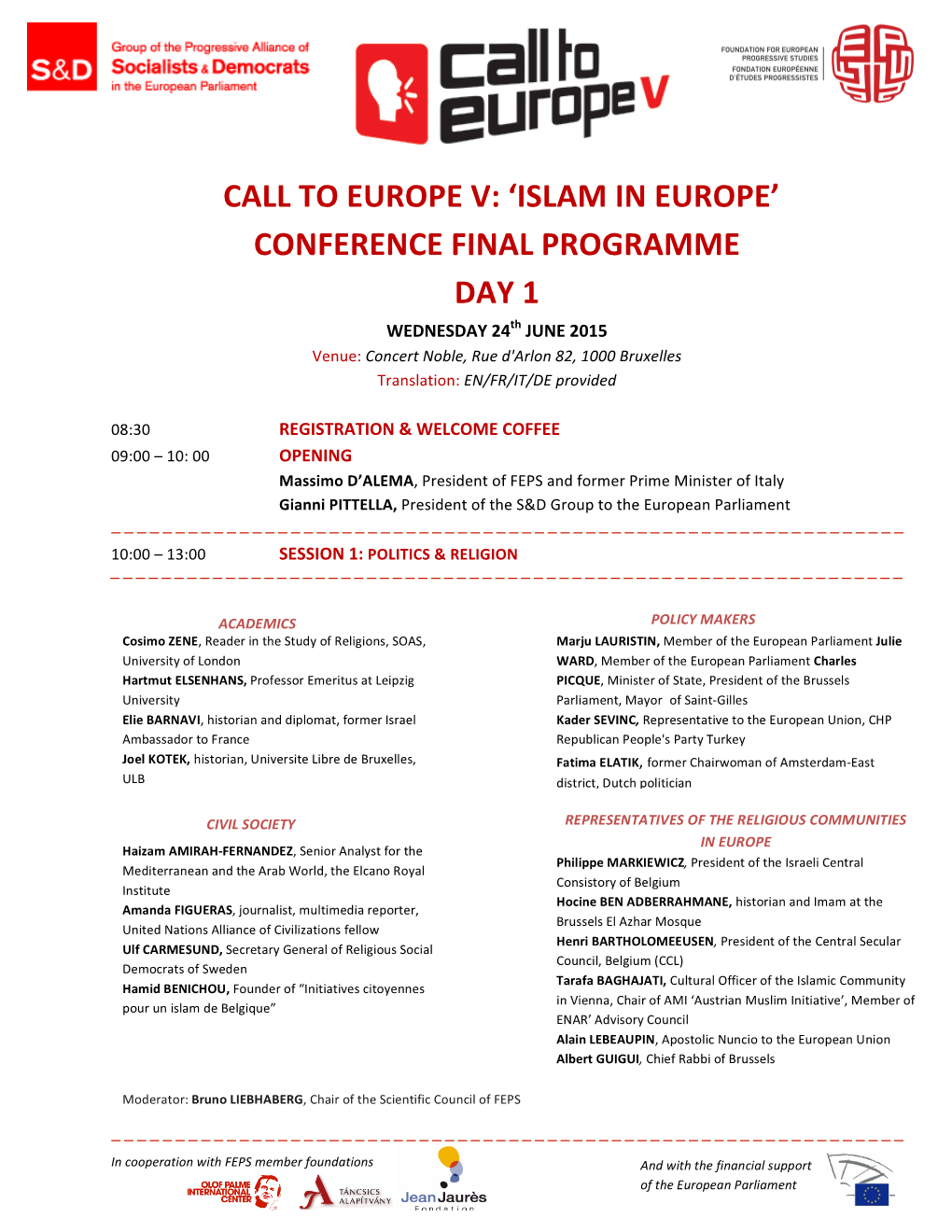 'Islam in Europe' Conference Final