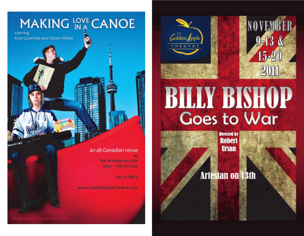 Billy Bishop Goes to War Is a Classic of Canadian Theatre, a Show Lauded and Applaud- Sharpshooter Photography (Photography Sponsor) Ed Across Canada and the World