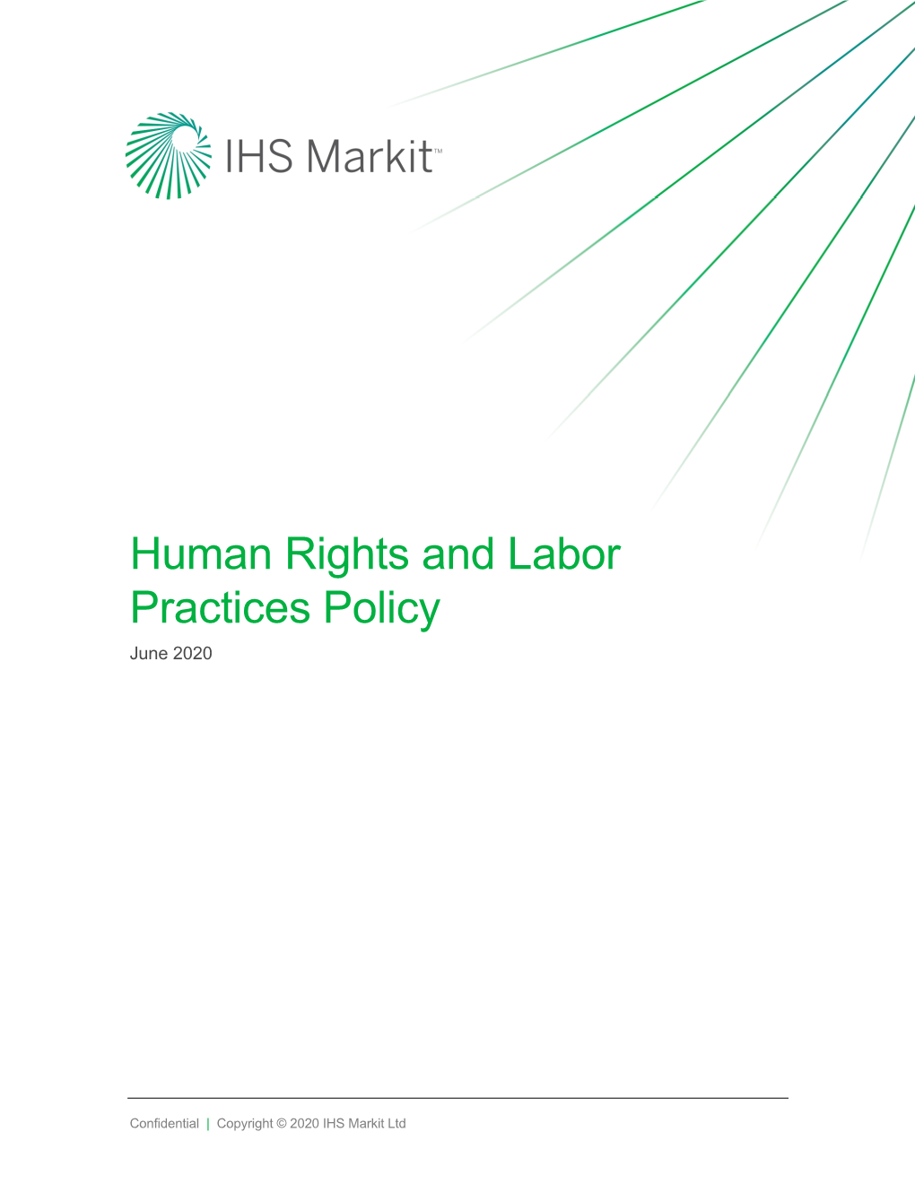 Human Rights and Labor Practices Policy June 2020