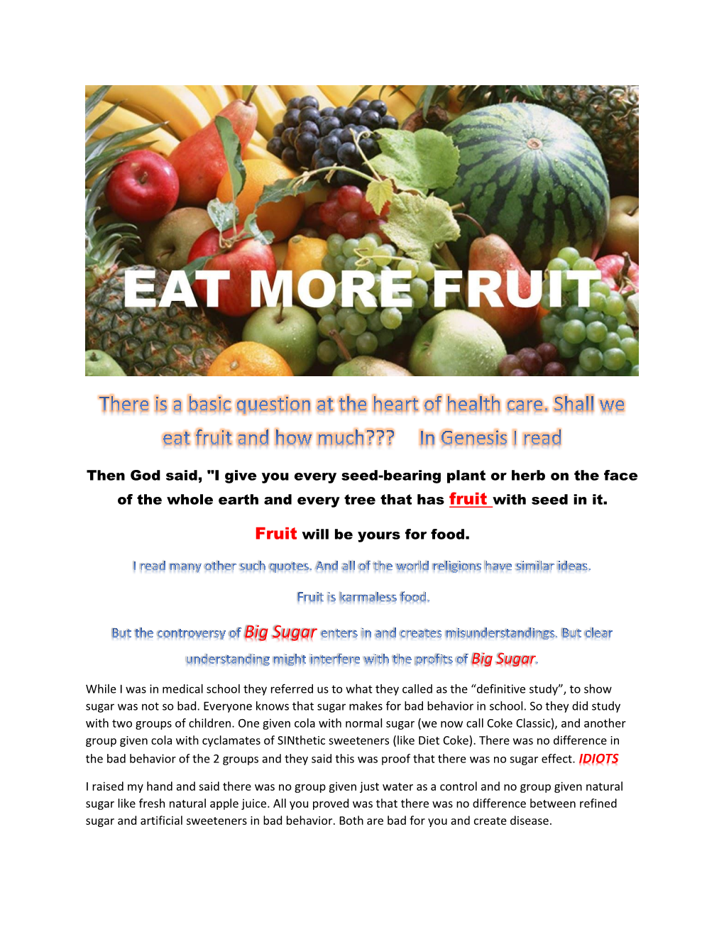 Fruit Is the Best Food, Free from Karma, Reduces Disease.Pdf