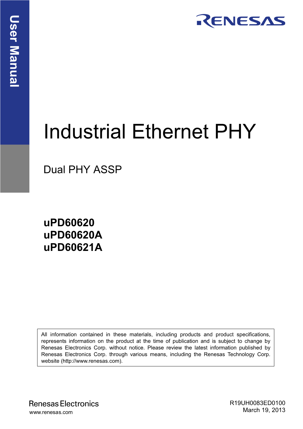 Industrial Ethernet PHY