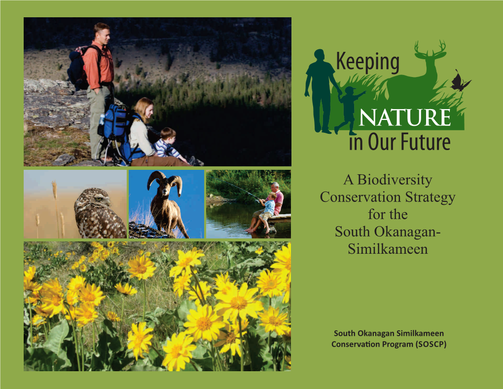A Biodiversity Conservation Strategy for the South Okanagan- Similkameen
