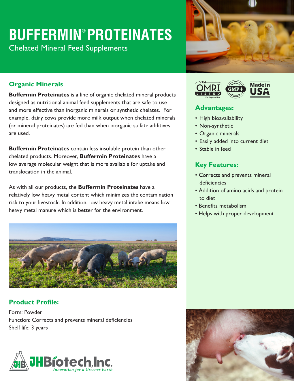 Buffermin® Proteinate Informational Flyer