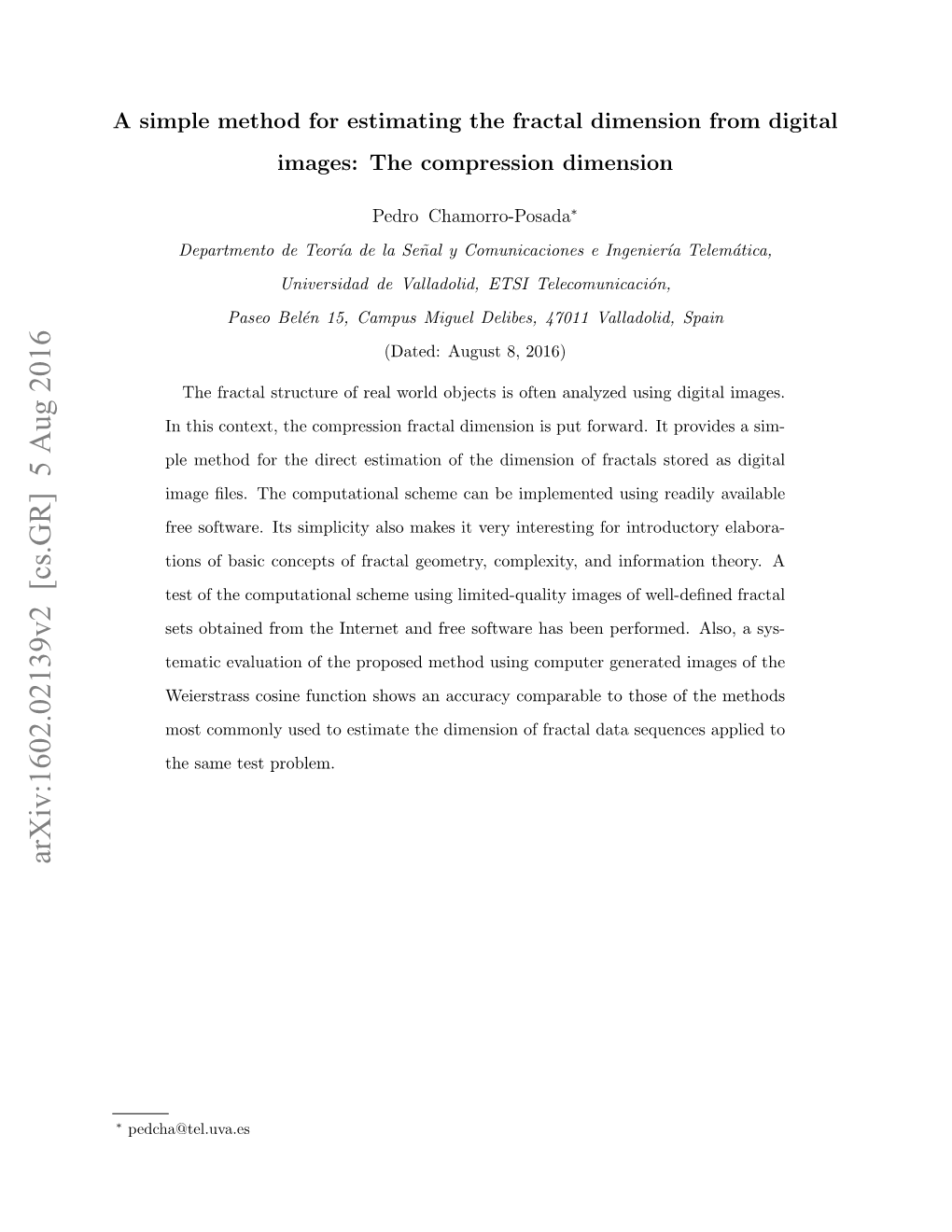 Arxiv:1602.02139V2 [Cs.GR] 5 Aug 2016