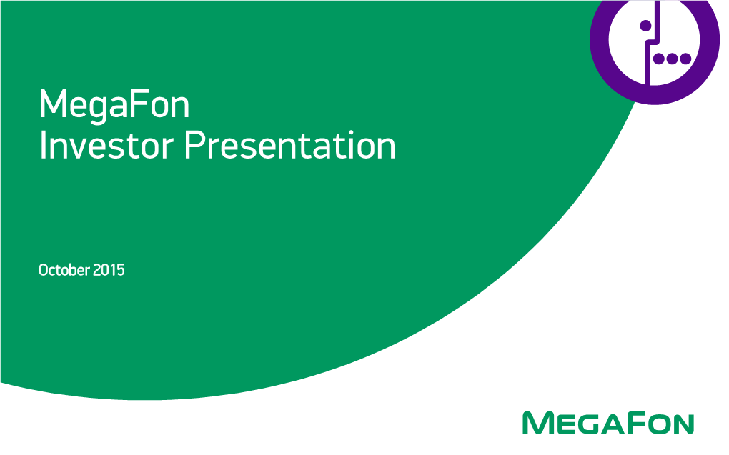 Megafon Investor Presentation