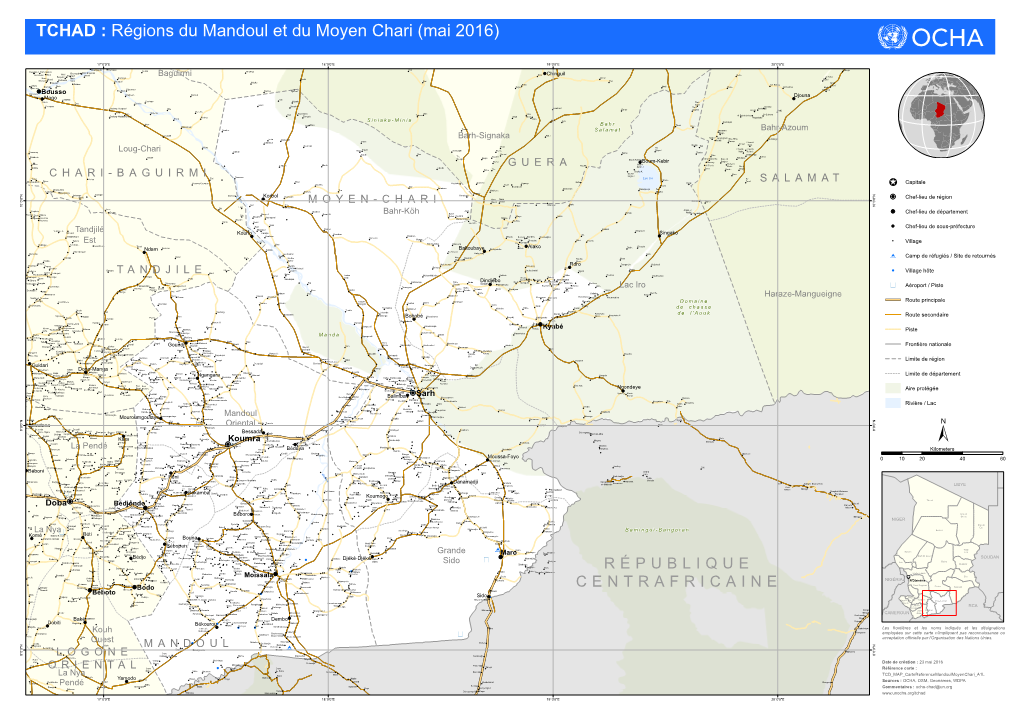 Régions Du Mandoul Et Du Moyen Chari (Mai 2016)