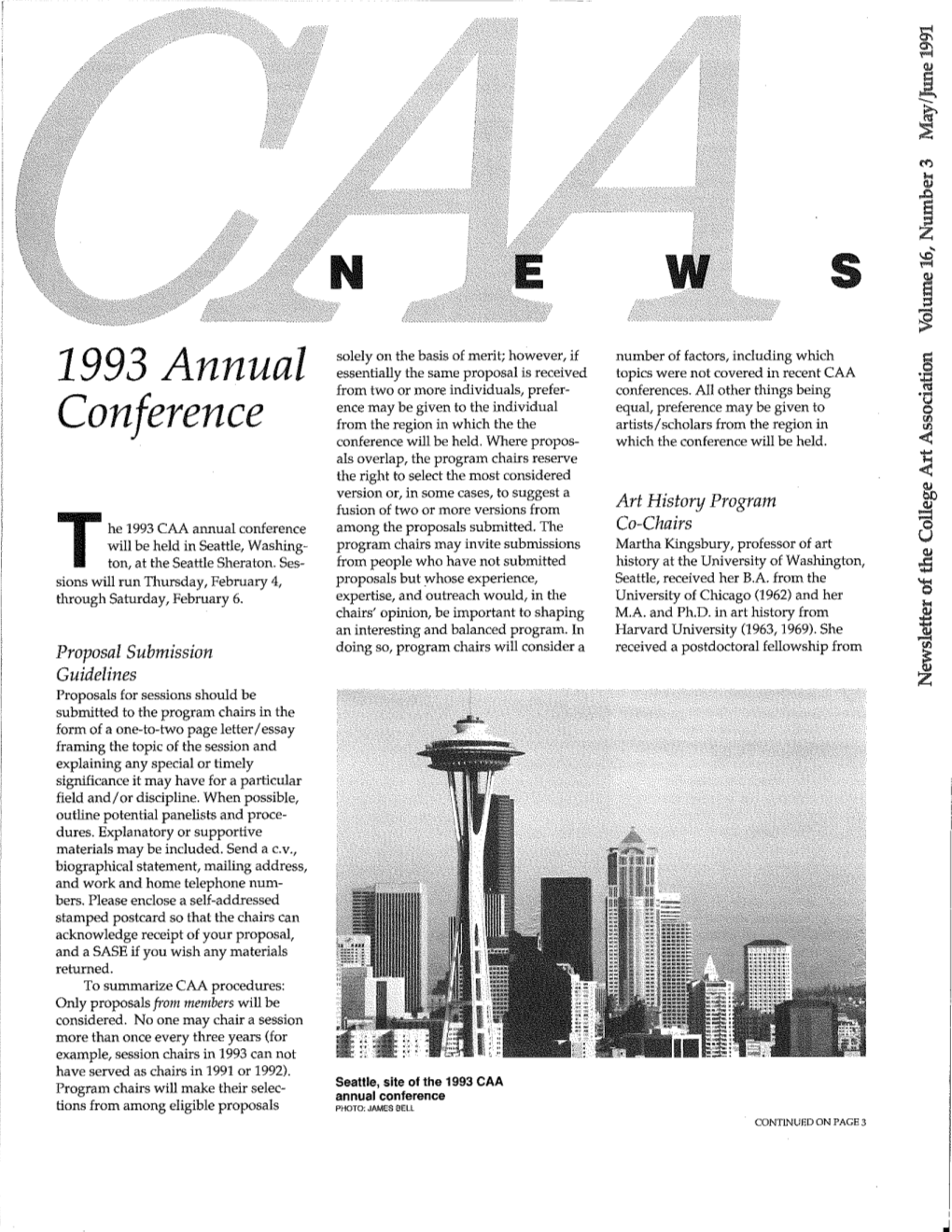 May-June 1991 CAA News