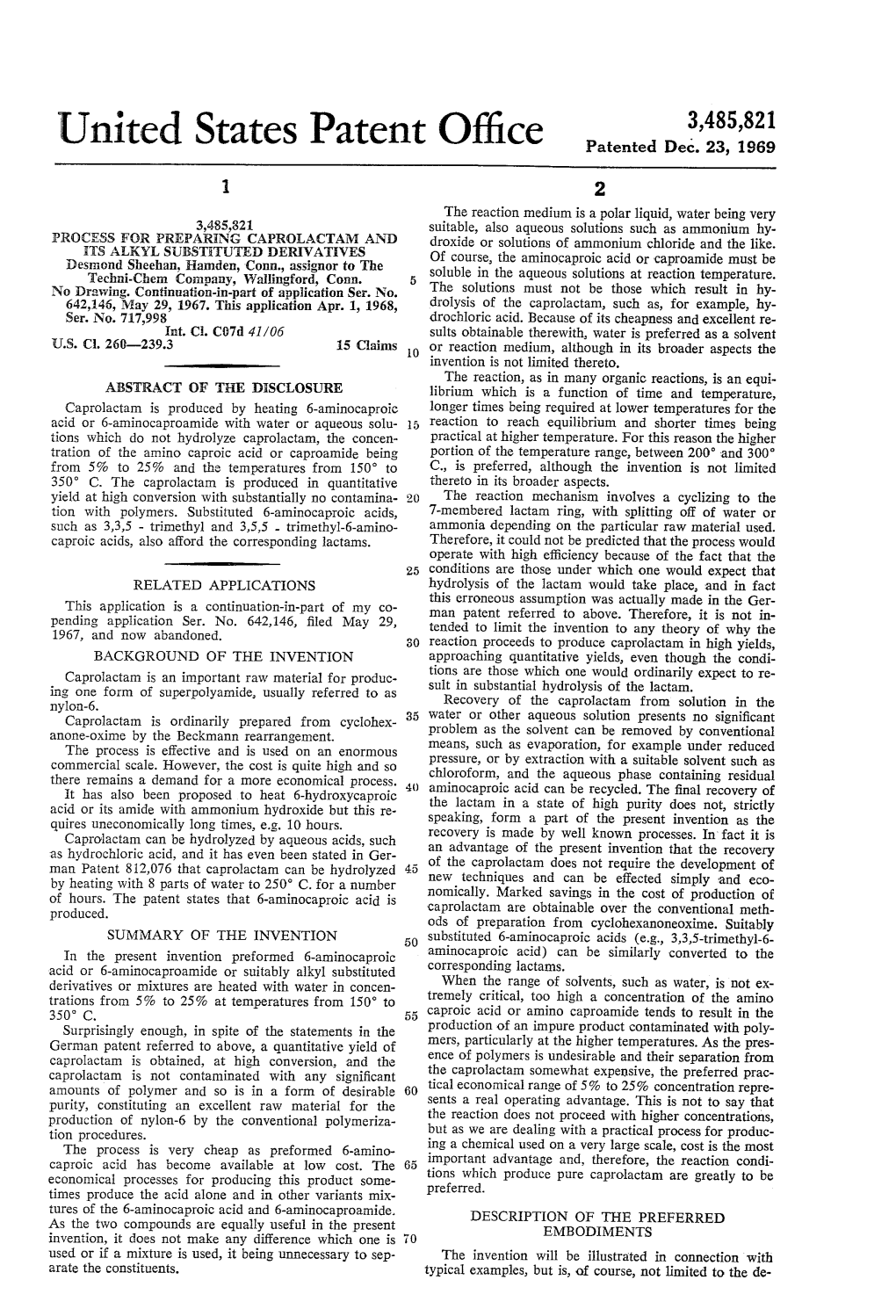 United States Patent Office Patented Dec