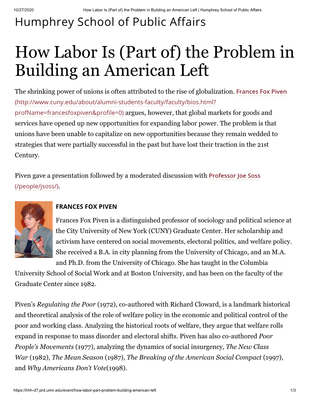 How Labor Is (Part Of) the Problem in Building an American Left
