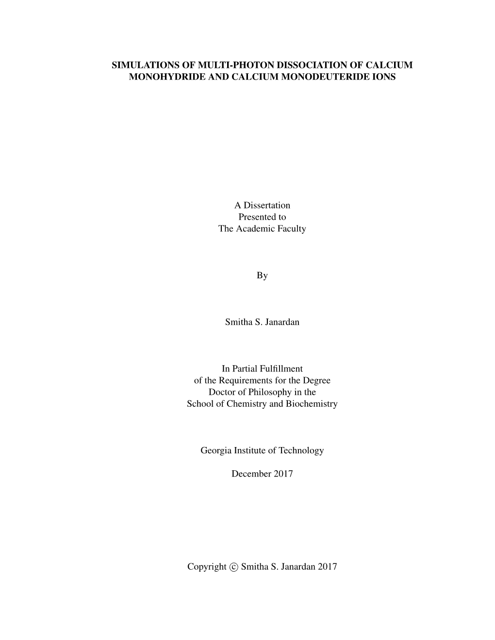 Simulations of Multi-Photon Dissociation of Calcium Monohydride and Calcium Monodeuteride Ions