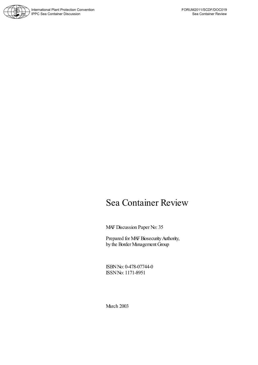 Sea Container Review