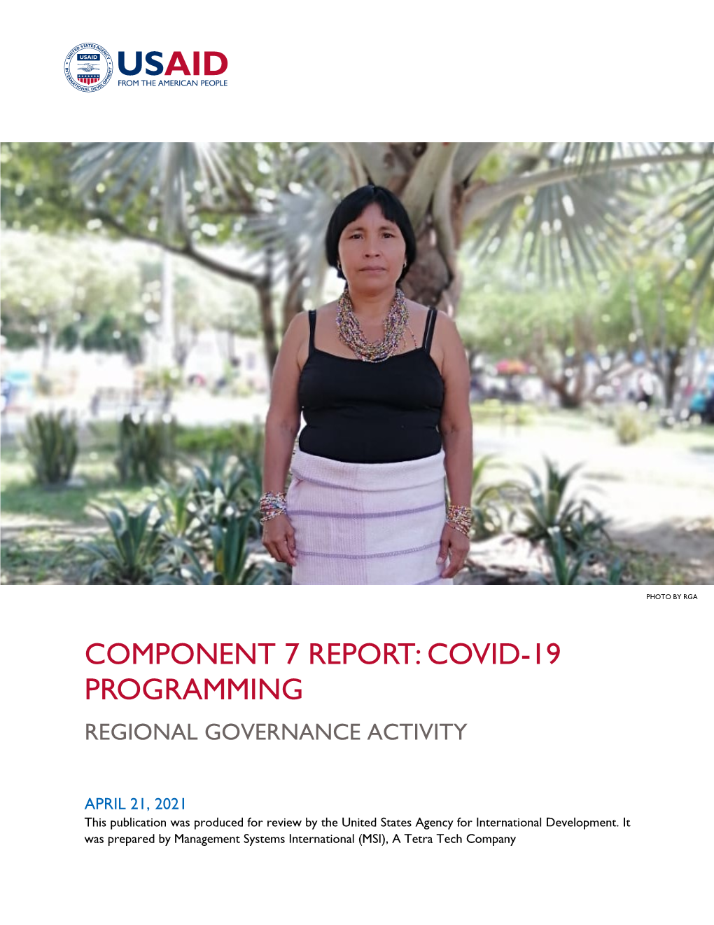 Covid-19 Programming Regional Governance Activity