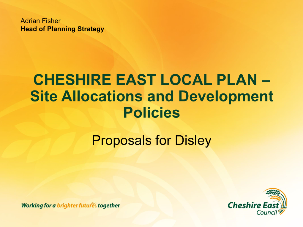 Cheshire East Powerpoint Template