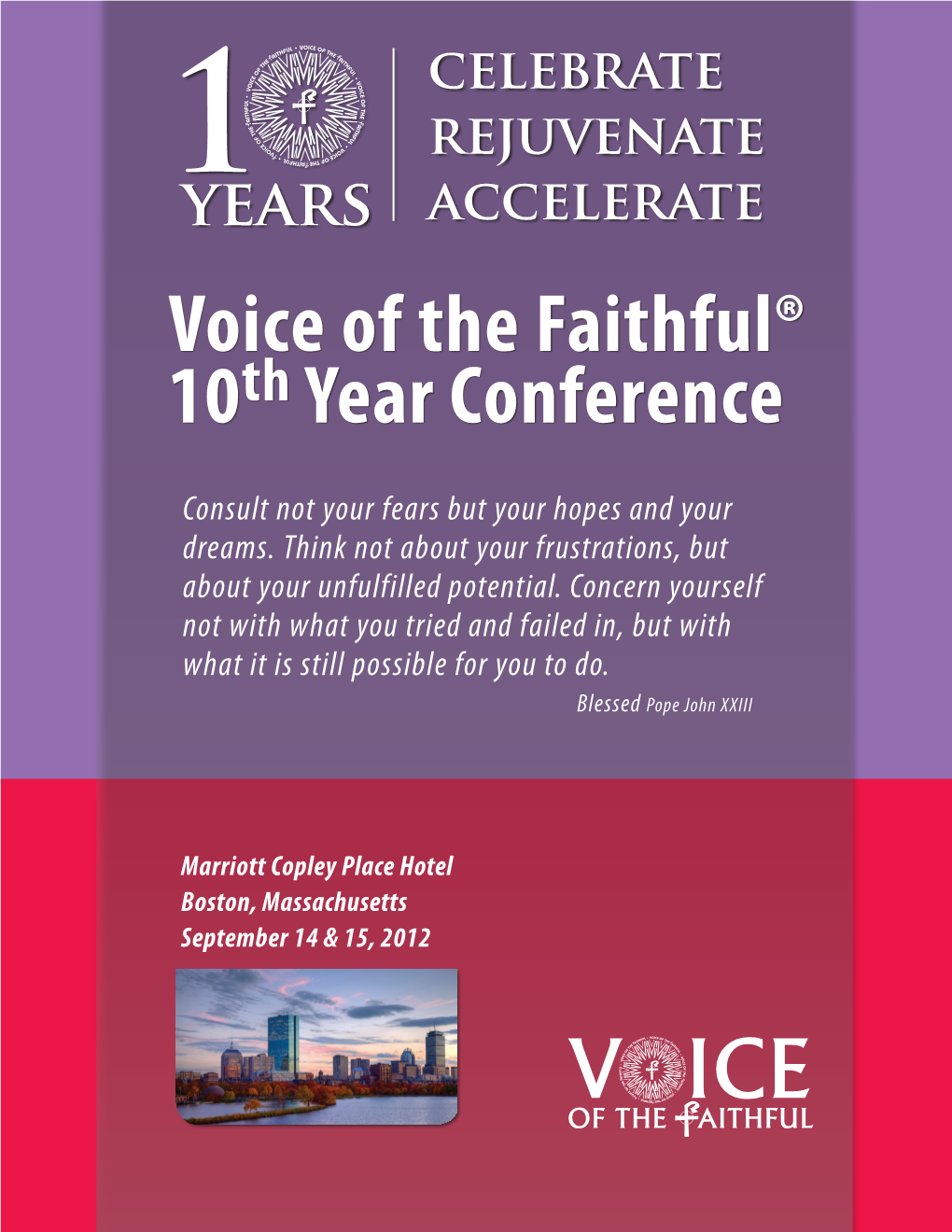 Voice of the Faithful® 10Th Year Conference