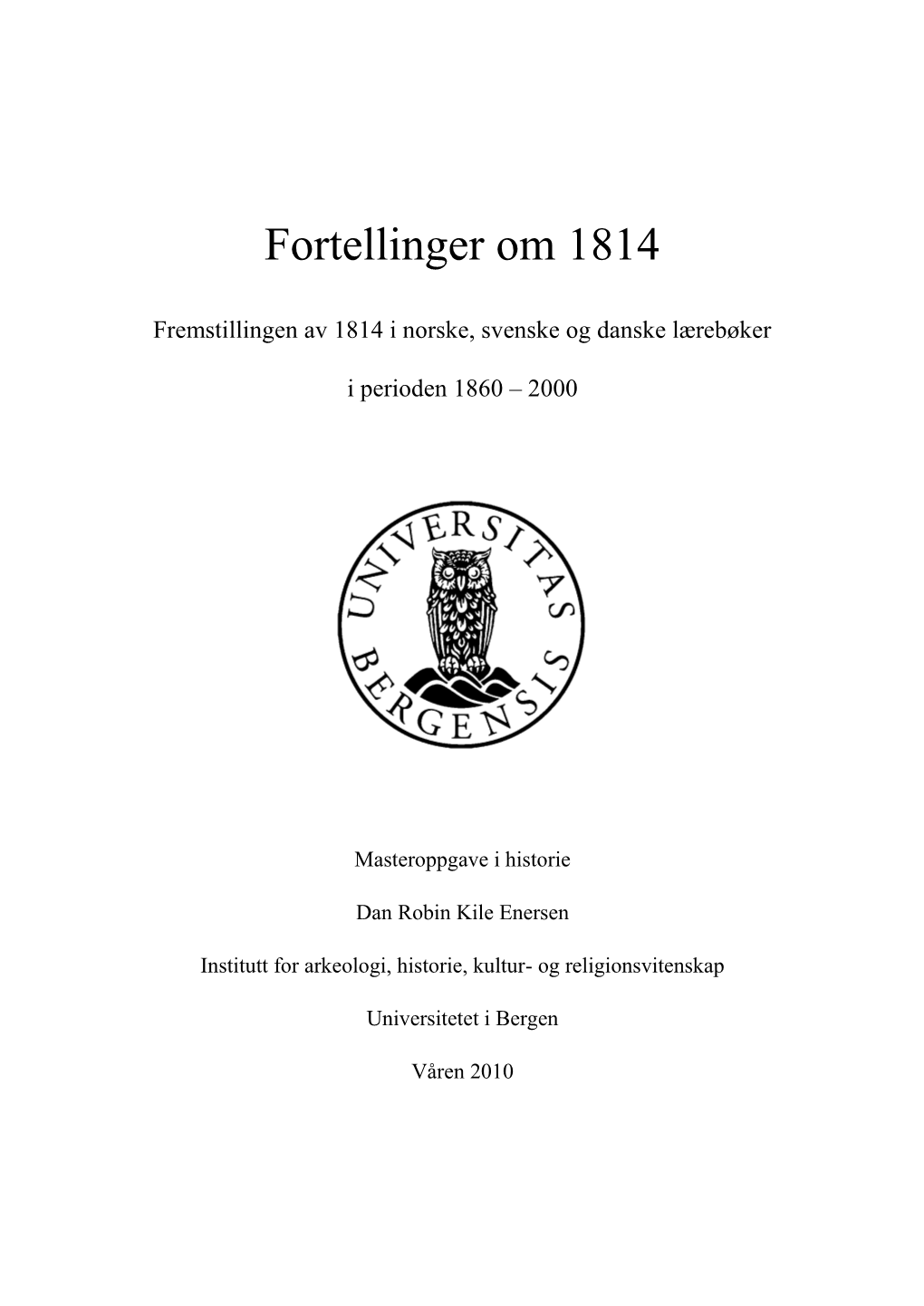 Fortellinger Om 1814