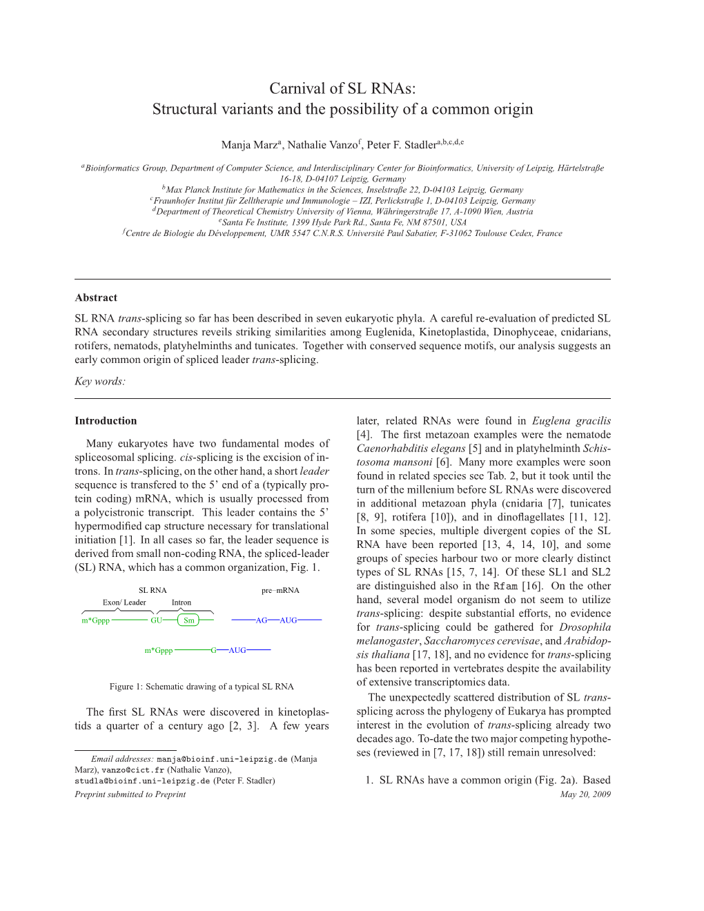 Structural Variants and the Possibility of a Common Origin