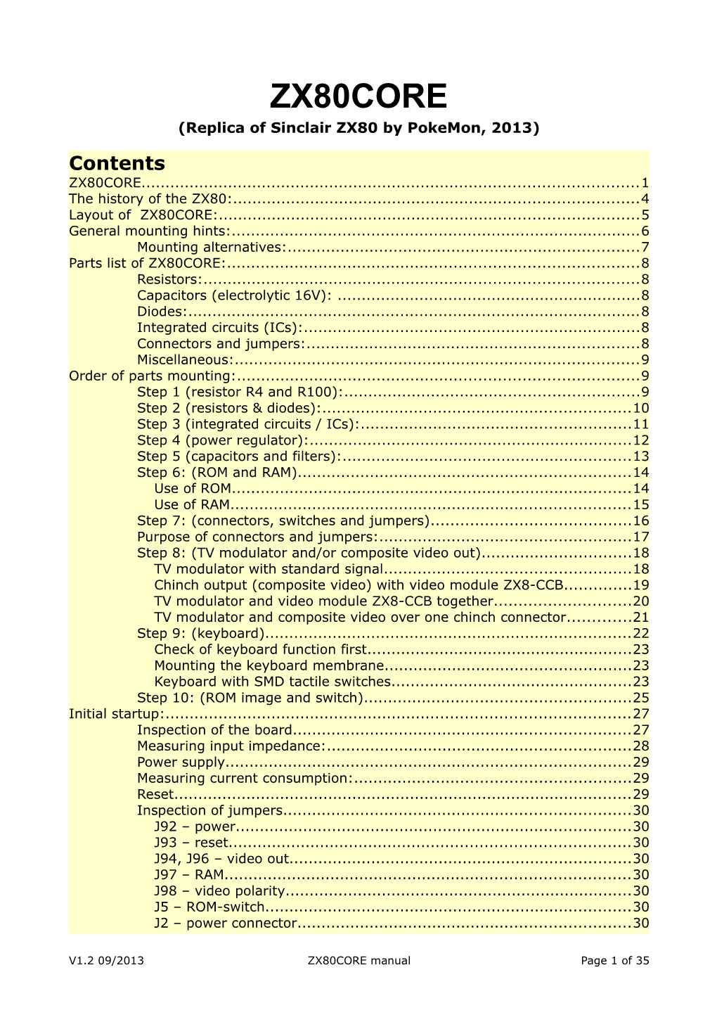 Links to ZX80 and ZX81 Ressources)