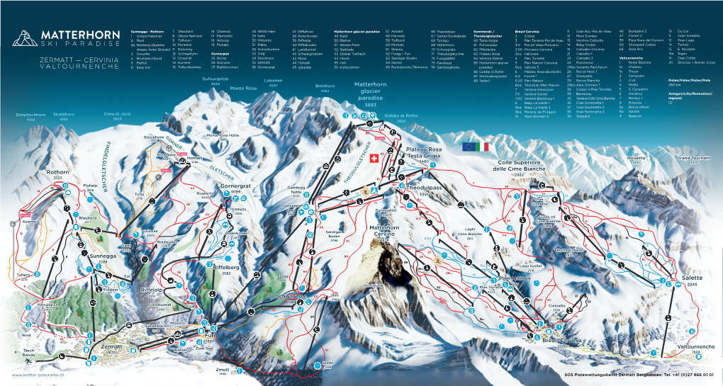 Matterhorn Piste Map 2020