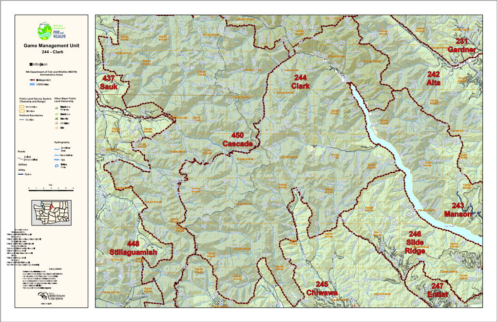 247 Entiat 245 Chiwawa 246 Slide Ridge 243 Manson 448